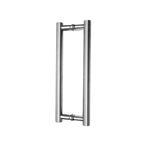 Manija de puerta de vidrio de acero inoxidable 304 Acabado satinado (01-131)