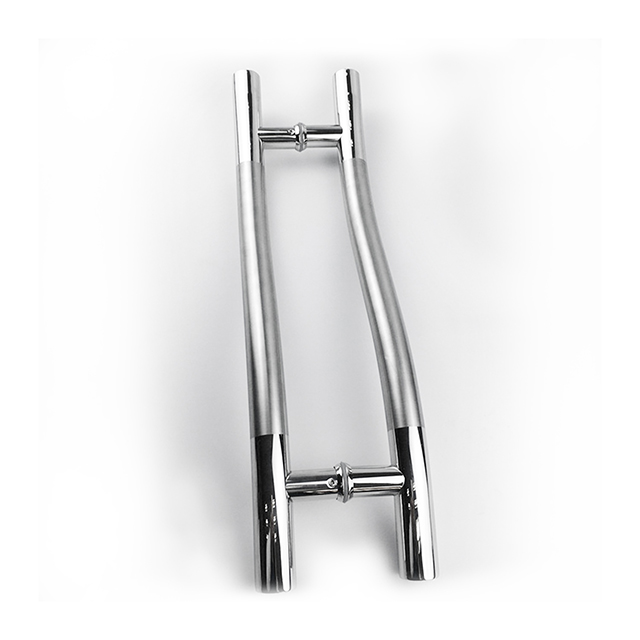 Manija de puerta de vidrio de acero inoxidable al por mayor (01-105)