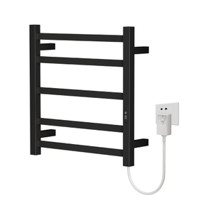 Calentador de toallas eléctrico negro con alta calidad